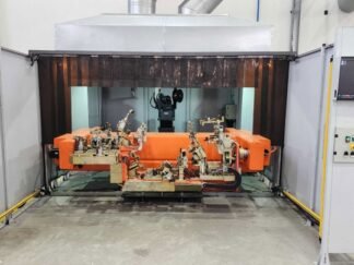 CÉLULA DE SOLDAGEM ROBOTIZADA 6 EIXOS POWERMIG PHOENIX 2000 COM ROBÔ PANASONIC