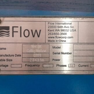 CNC CORTE DAGUA FLOW 30HP 1PLE-X 3000X2000MM