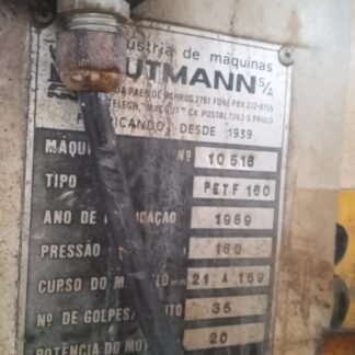 PRENSA SCHULER GUTMANN PFT 160 TONELADAS