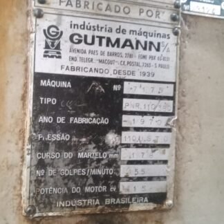 PRENSA SCHULER GUTMANN PNR 110 TONELADAS